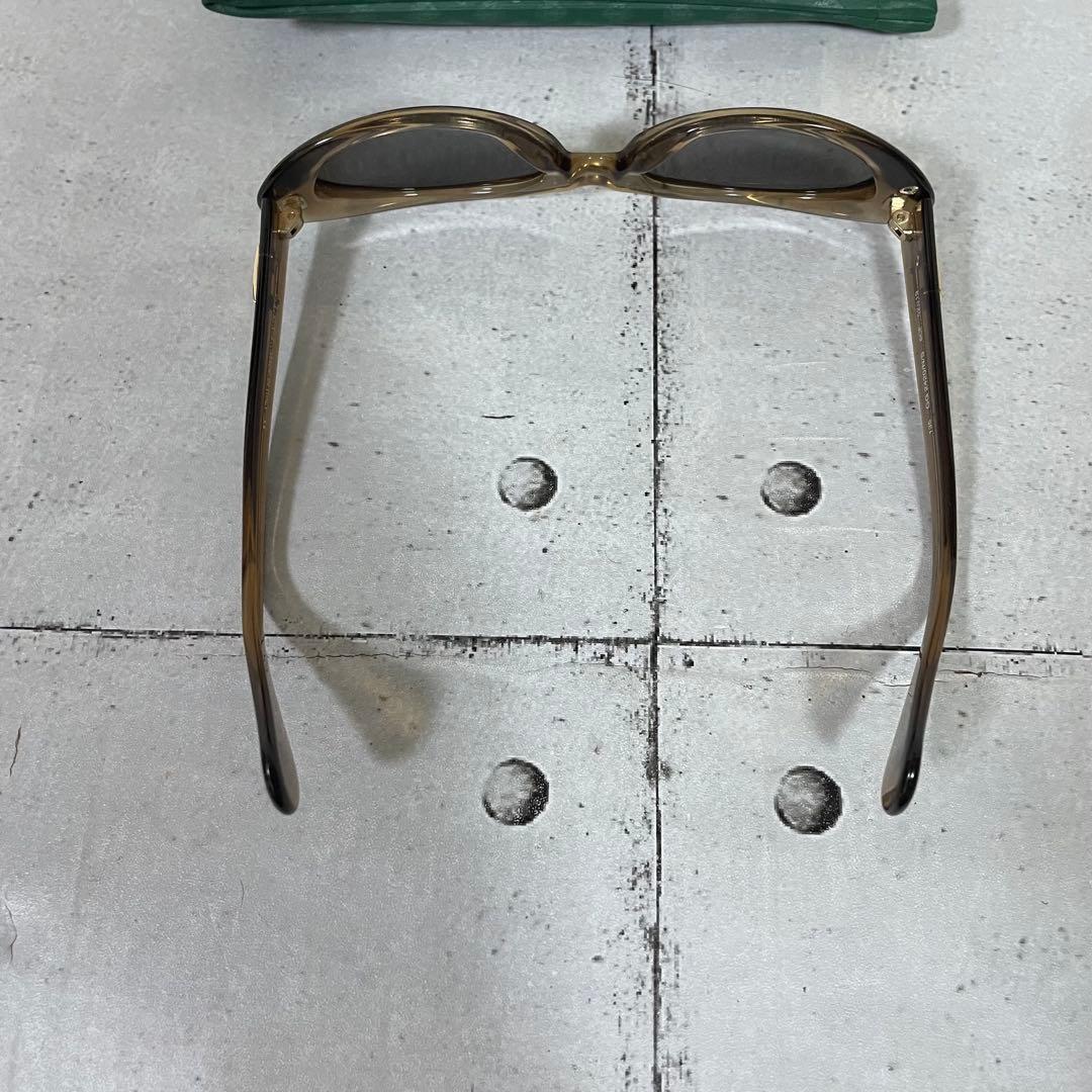 グッチ　Gロゴ　ヴィンテージ　サングラス　オーバル フルリム　クリアブラウン