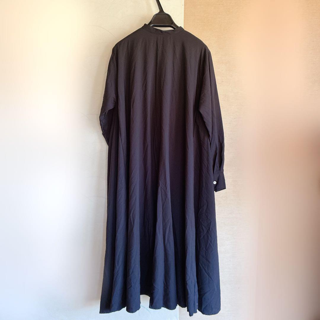 mizuiroind ロングフレアシャツワンピースT/R