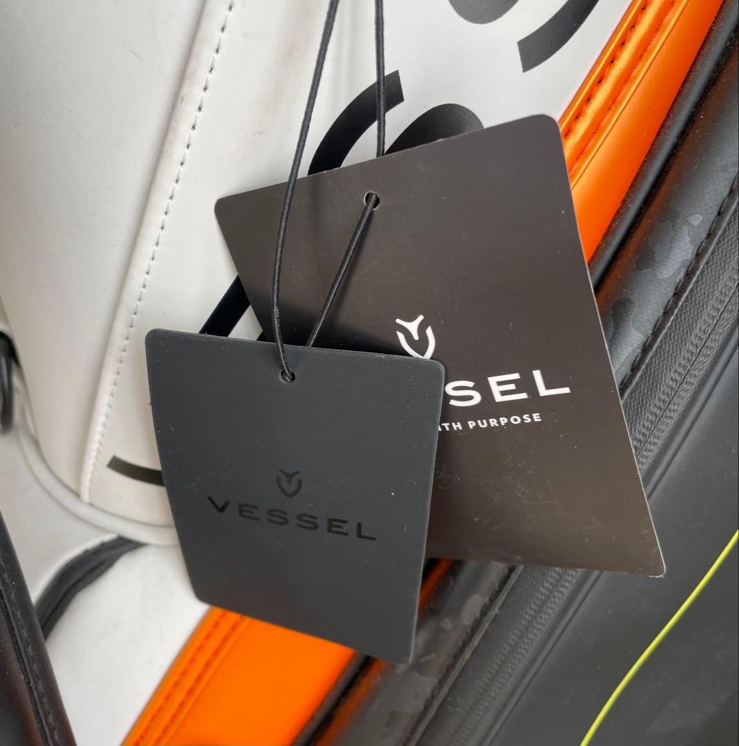 Vessel キャディバッグ ブラック・オレンジ