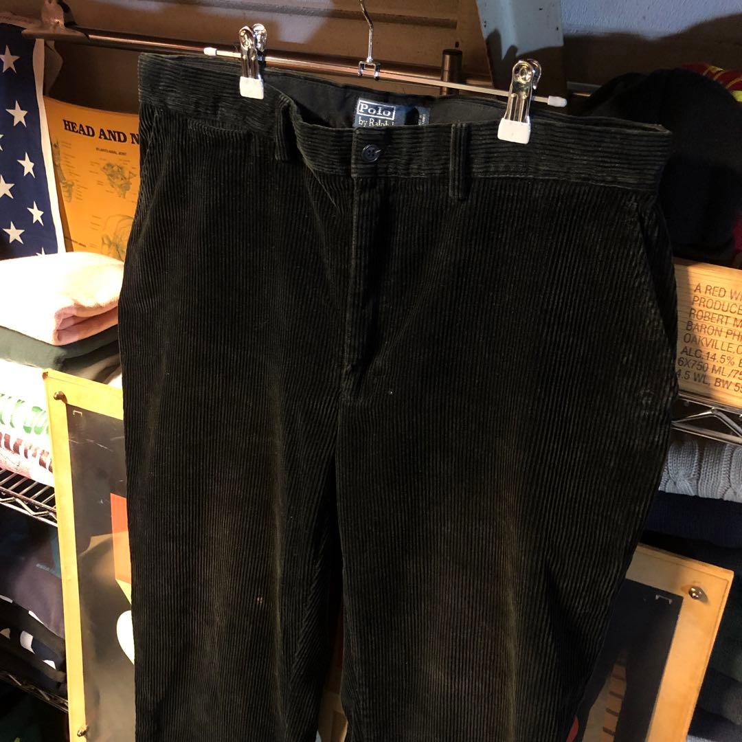 ハルキの古着 ゴールデンサイズ 黒コーズ スラックス ラルフローレン