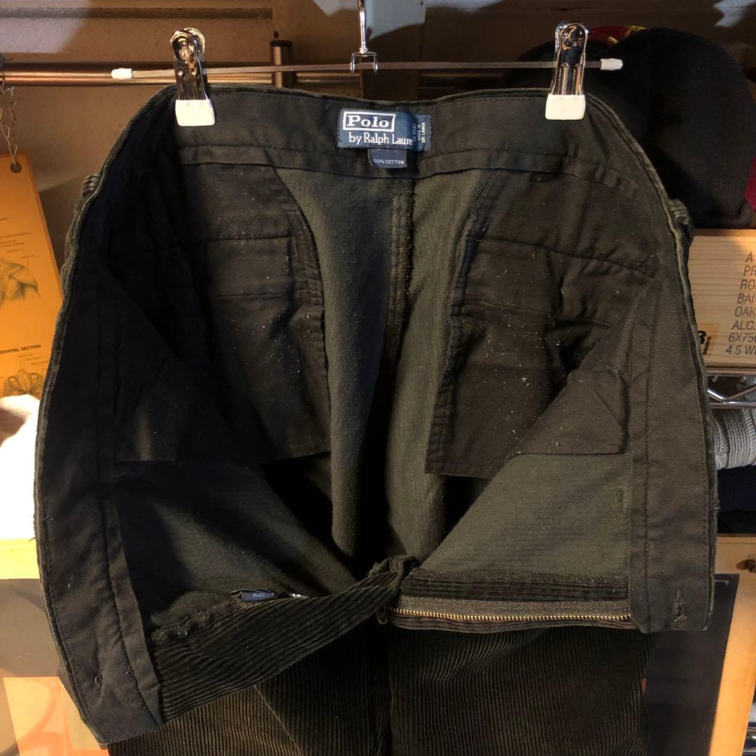 ハルキの古着 ゴールデンサイズ 黒コーズ スラックス ラルフローレン