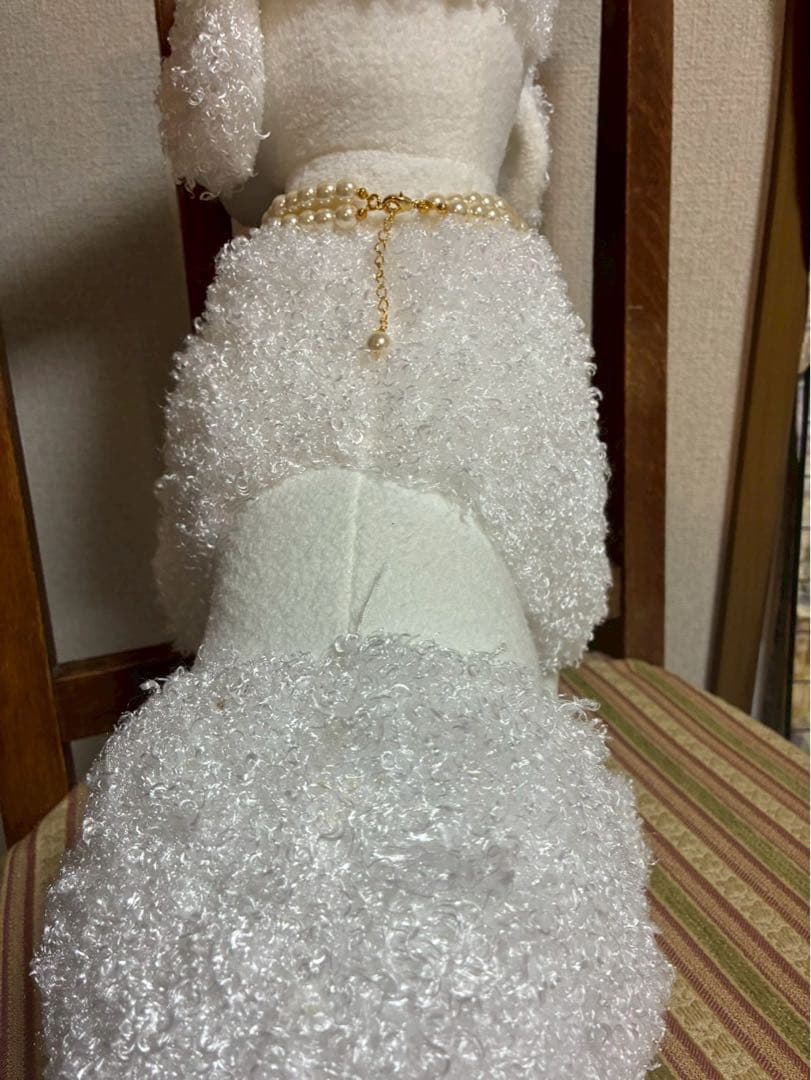 セール★ジーザスディアマンテ ノベルティプードル 使用可能ネックレス付きホワイト