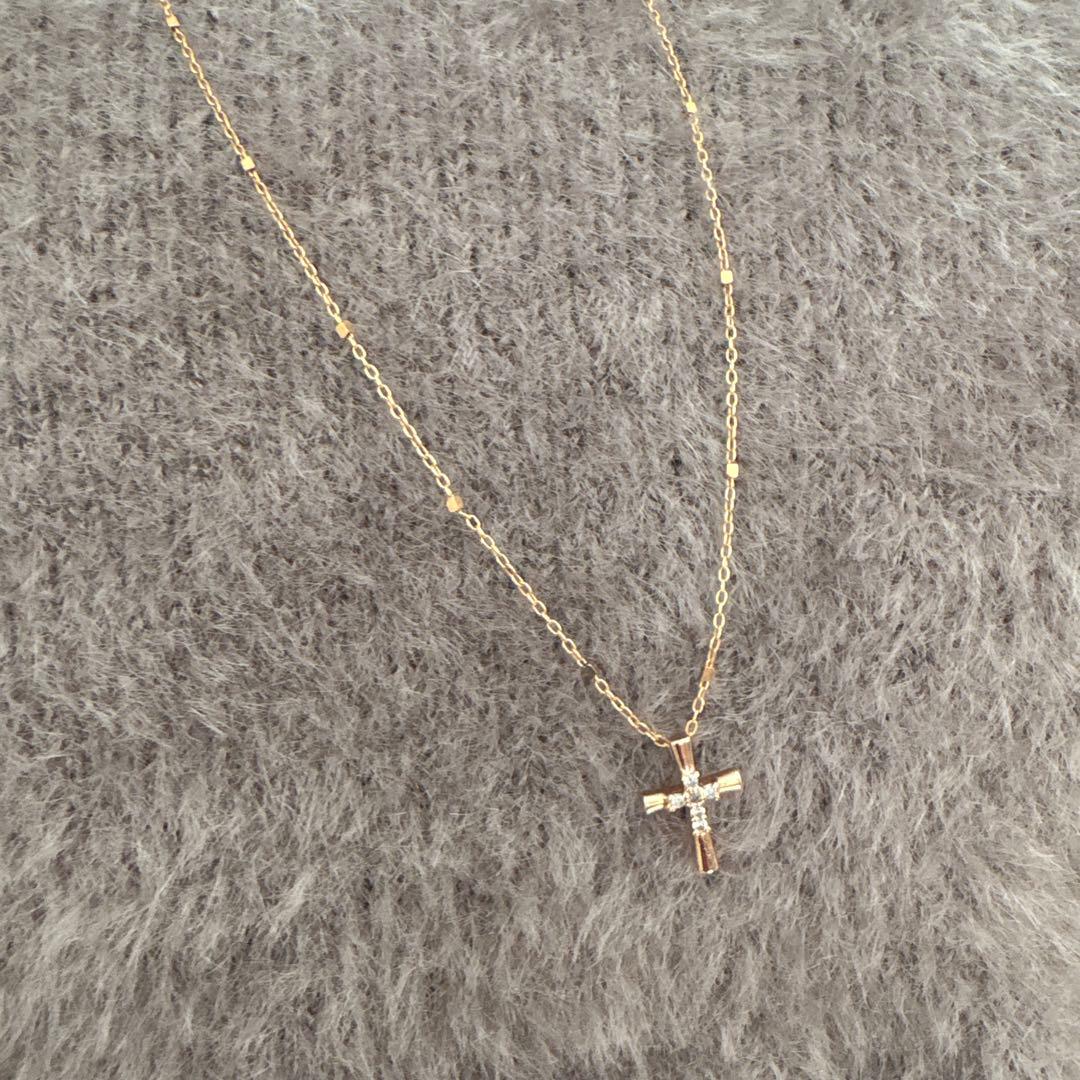 K10 ゴールドクロスネックレス