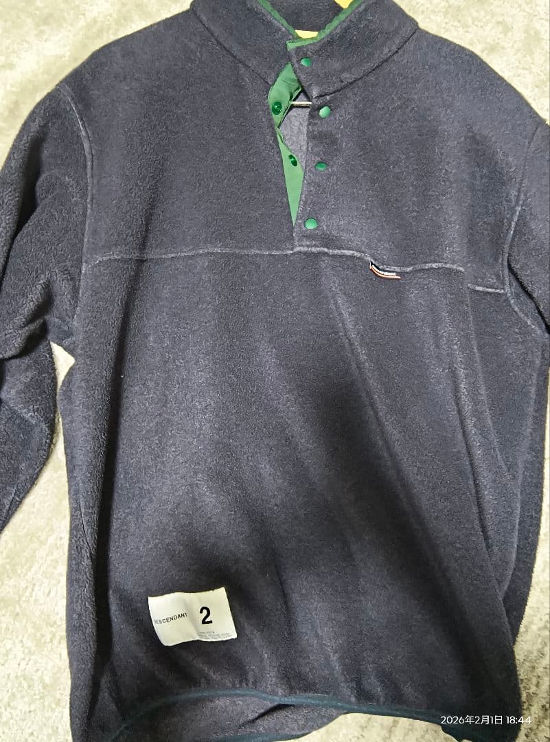 DESCENDANT HUMMING FLEECE Sサイズ2