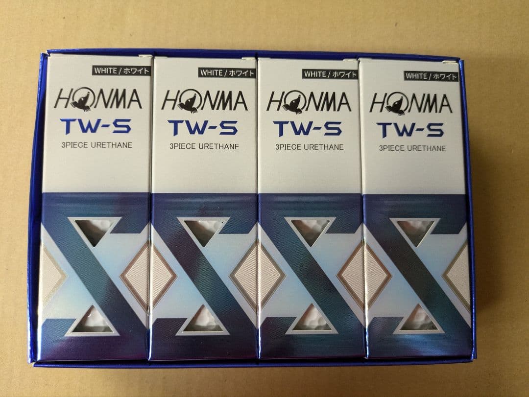 HONMA　ゴルフボール　TW-S 1ダース12個入り　4箱セット　新品　白