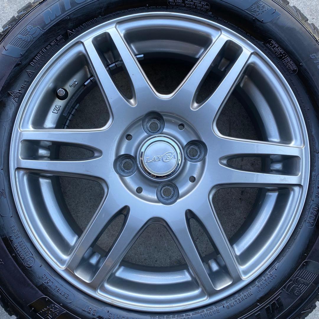 中古バリ溝ミシュランスタッドレスセット175/65R15アクア、ヴィッツ