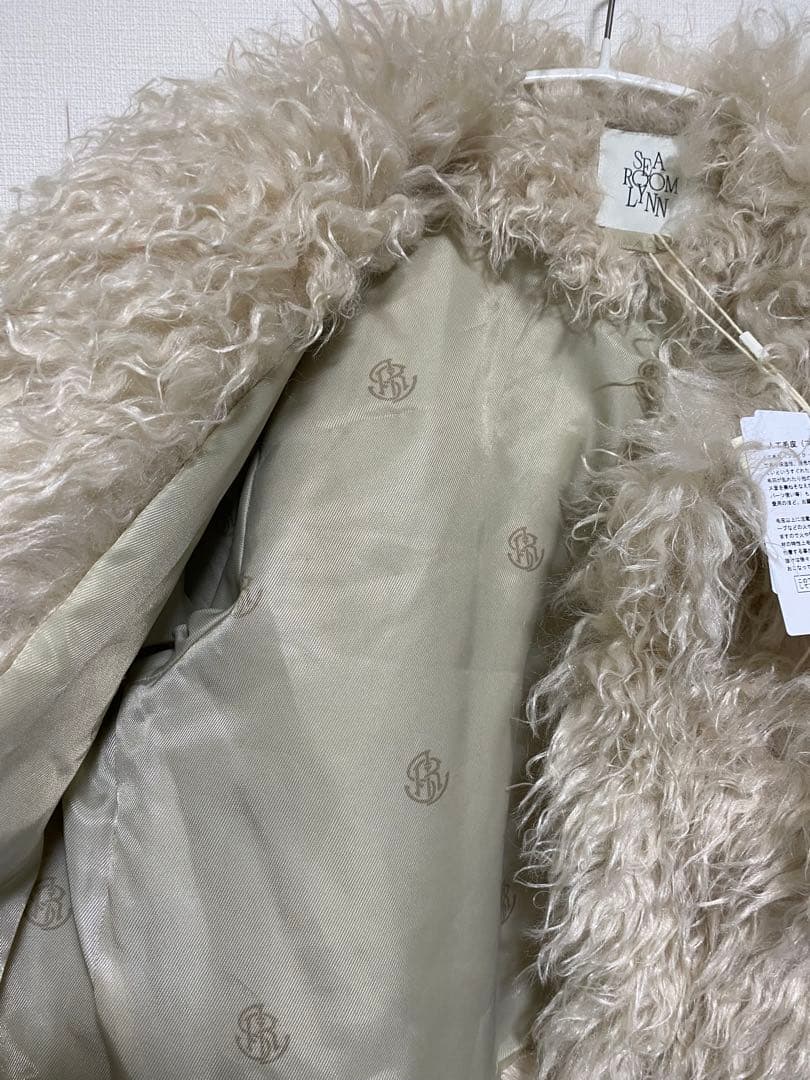 新品タグ付　完売品SeaRoomlynn Cloud fur ノーカラーコート
