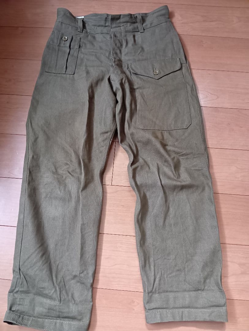 WAIPER グリーンデニム カーゴパンツ　サイズ8