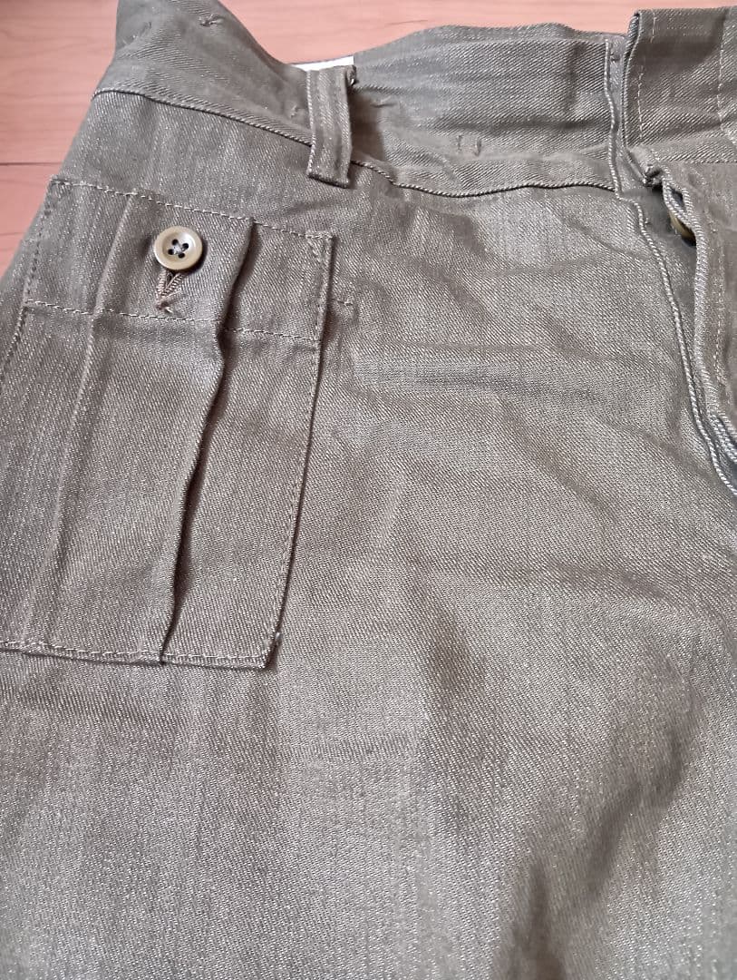 WAIPER グリーンデニム カーゴパンツ　サイズ8