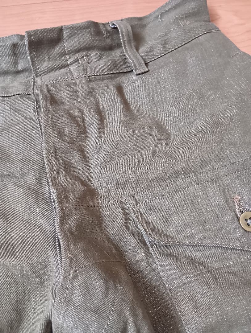 WAIPER グリーンデニム カーゴパンツ　サイズ8