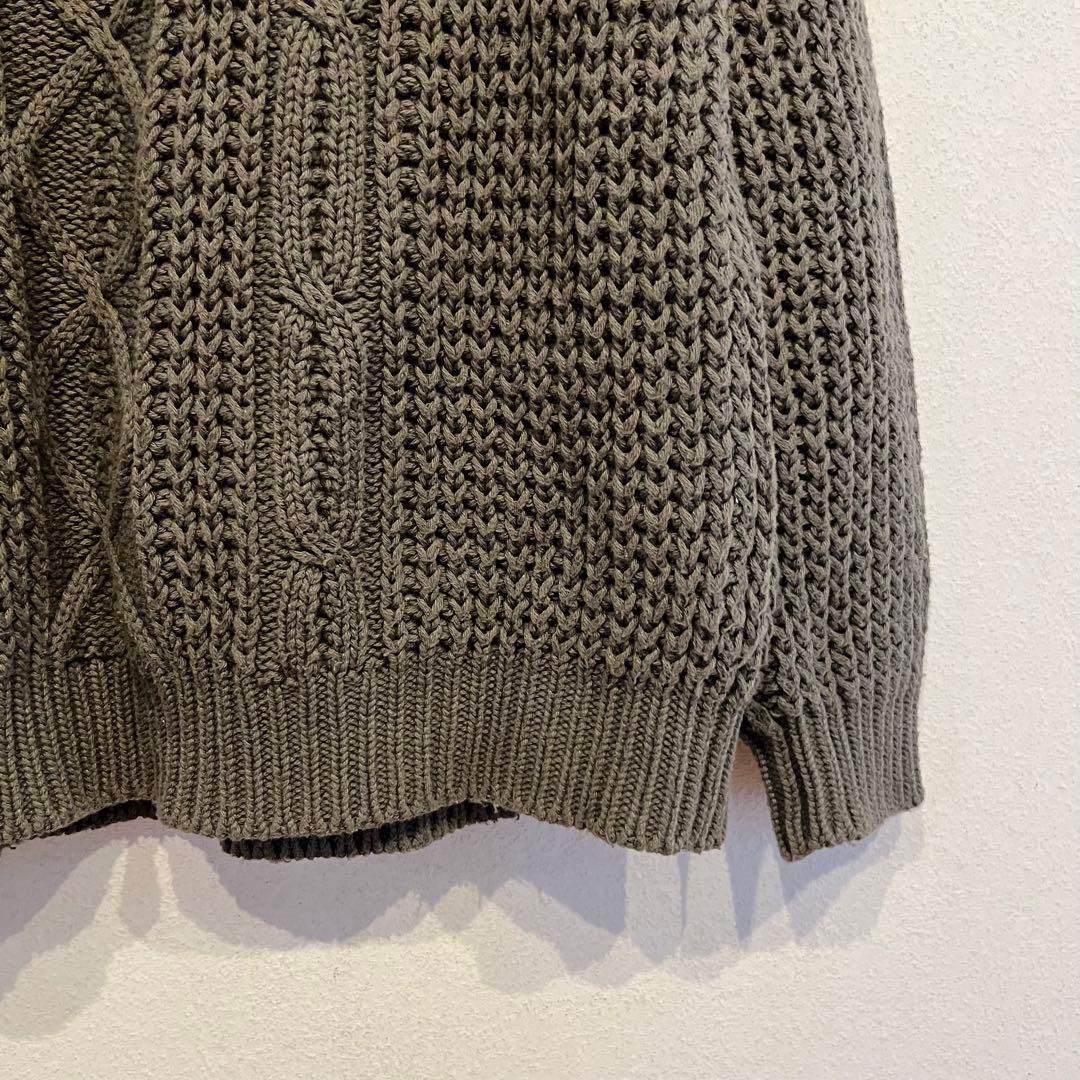 【美品】steven alan 別注 BATONER 21AW ケーブルニット