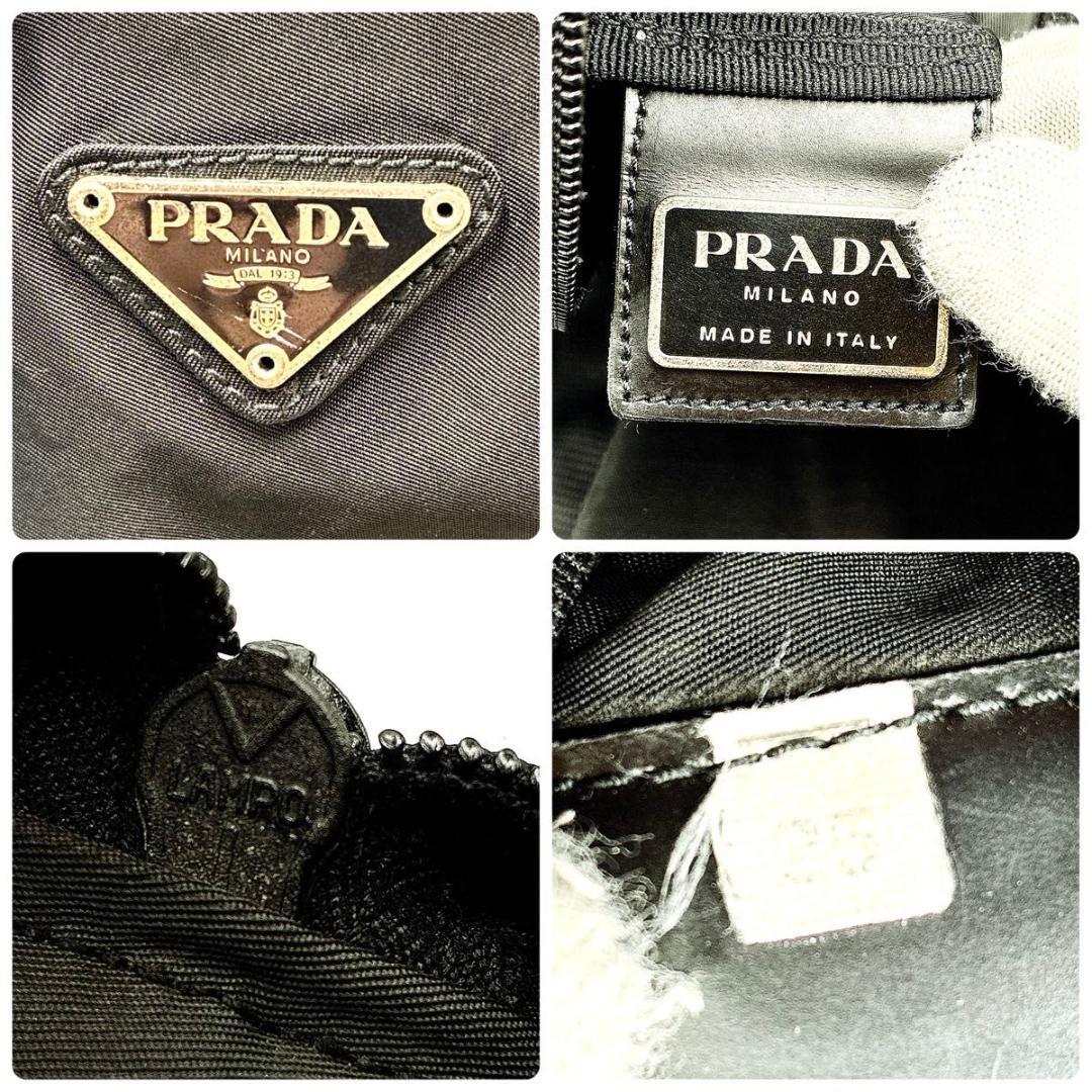 ユミ　プラダ ボストンバッグ 2way 三角ロゴ 白タグ ナイロン
