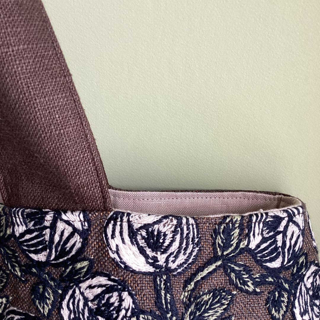 ミナペルホネン最新rosybrown トートバッグ ハンドメイド