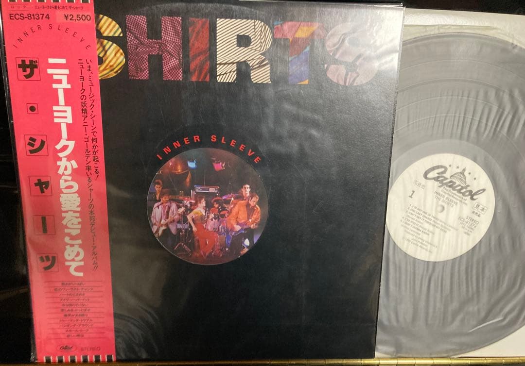 美盤：PROMO帯付国内見本盤LP：THE SHIRTS（シャーツ）フライヤー付