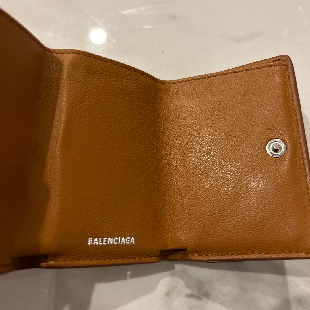 BALENCIAGA 三つ折り財布　バレンシアガ　ブラウン
