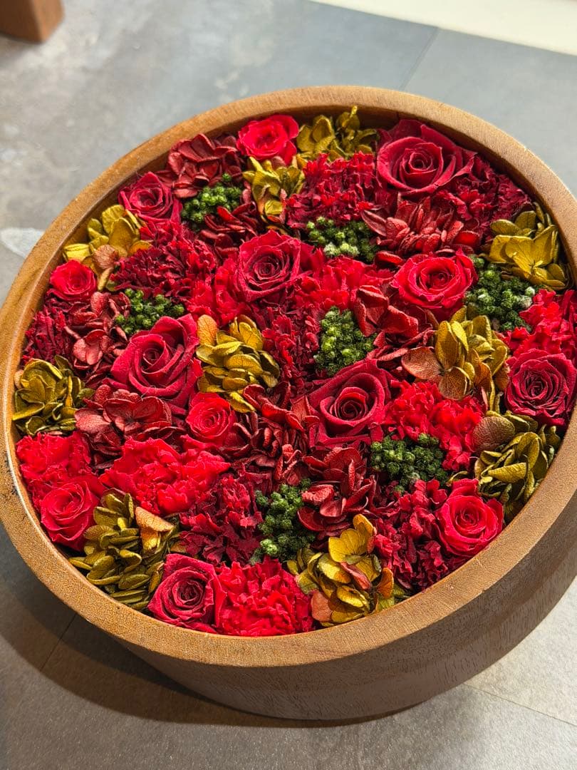 ニコライバーグマン　プリザーブドフラワーアレンジメント マンゴーポット