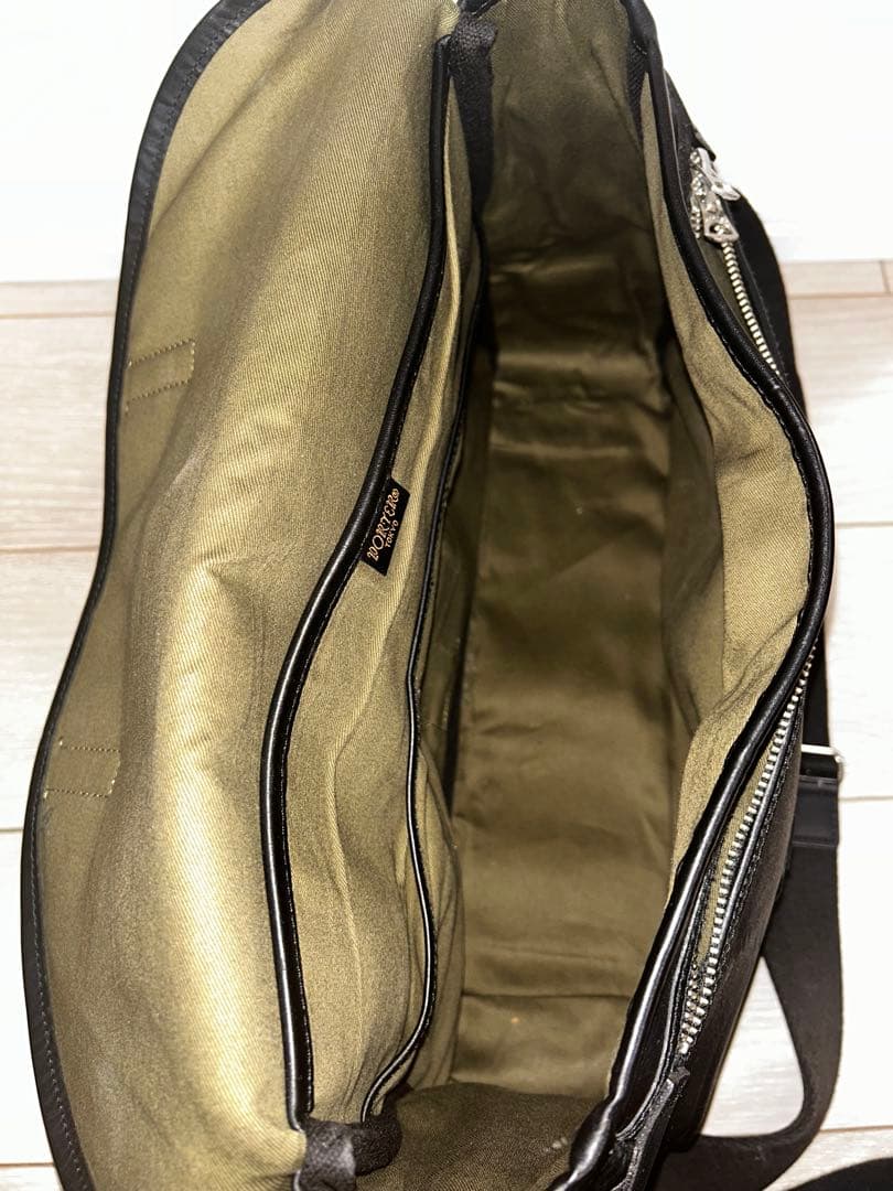 PORTER CLASP ショルダーバッグ L ブラック