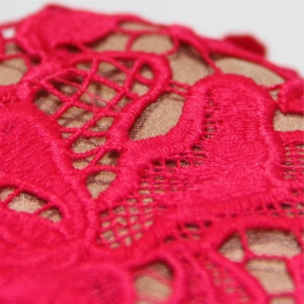 M*G様 セルフポートレイト ワンピース レース 赤 UK8 未使用 Lily