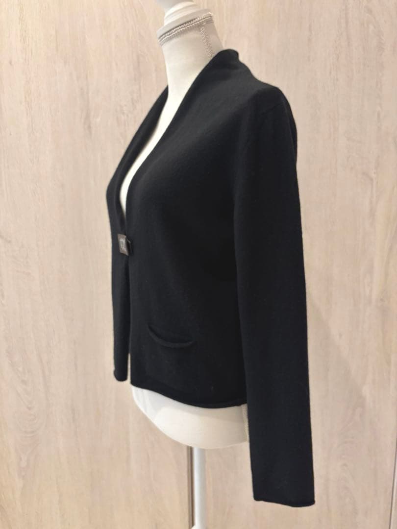 クロコ様　FABIANA FILIPPI カシミヤ100ブラックカーディガン