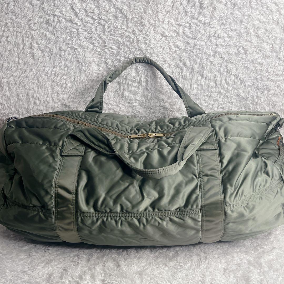 ポーター タンカー セージグリーン 2way ボストンバッグ XL 大容量