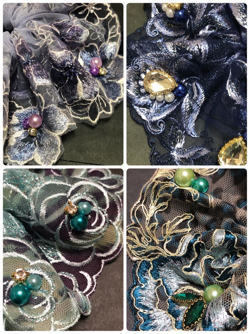 ティペット1点 シュシュ7点 ファー付き手袋2点