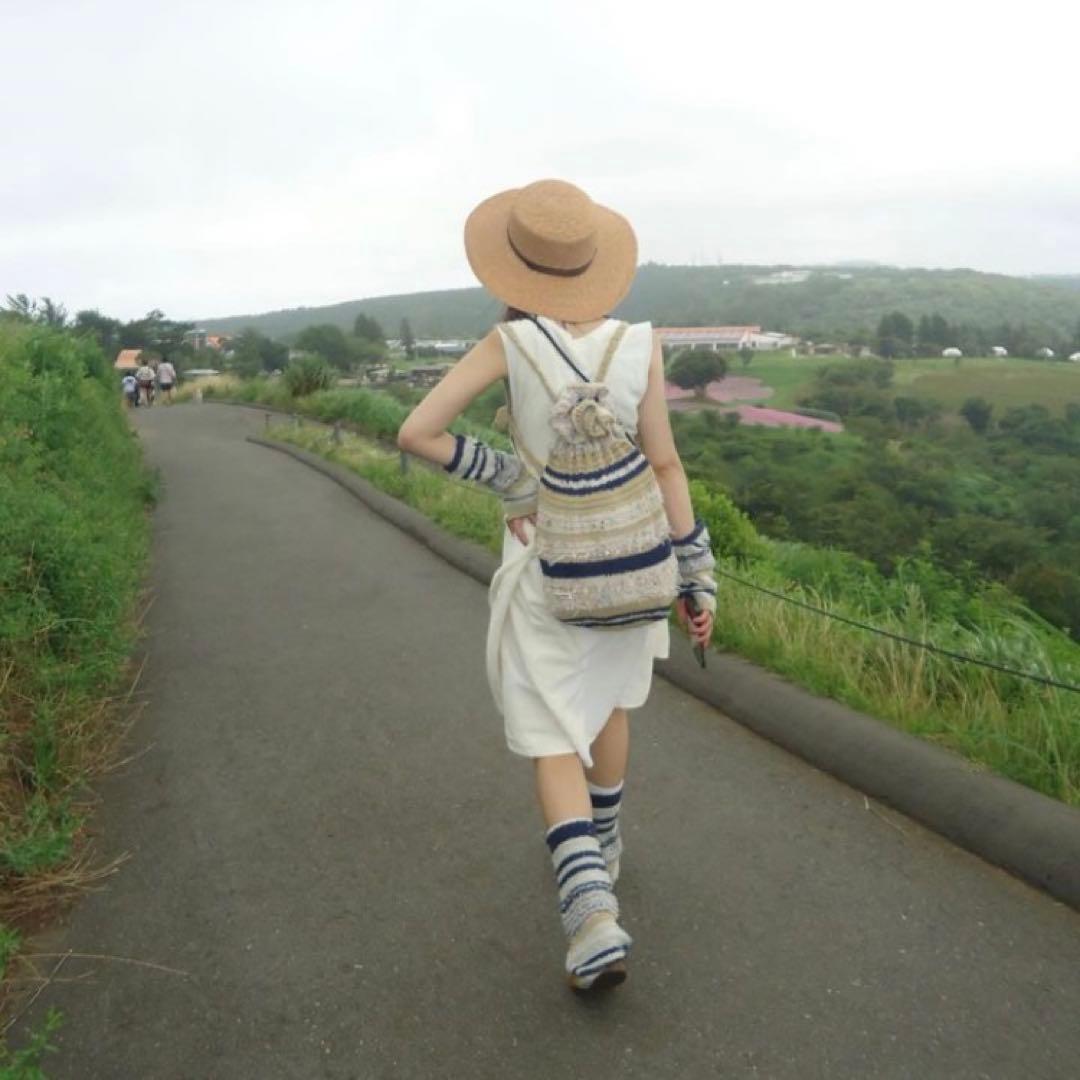 3点セット　ragmou ニットハット　レッグウォーマー　ivory