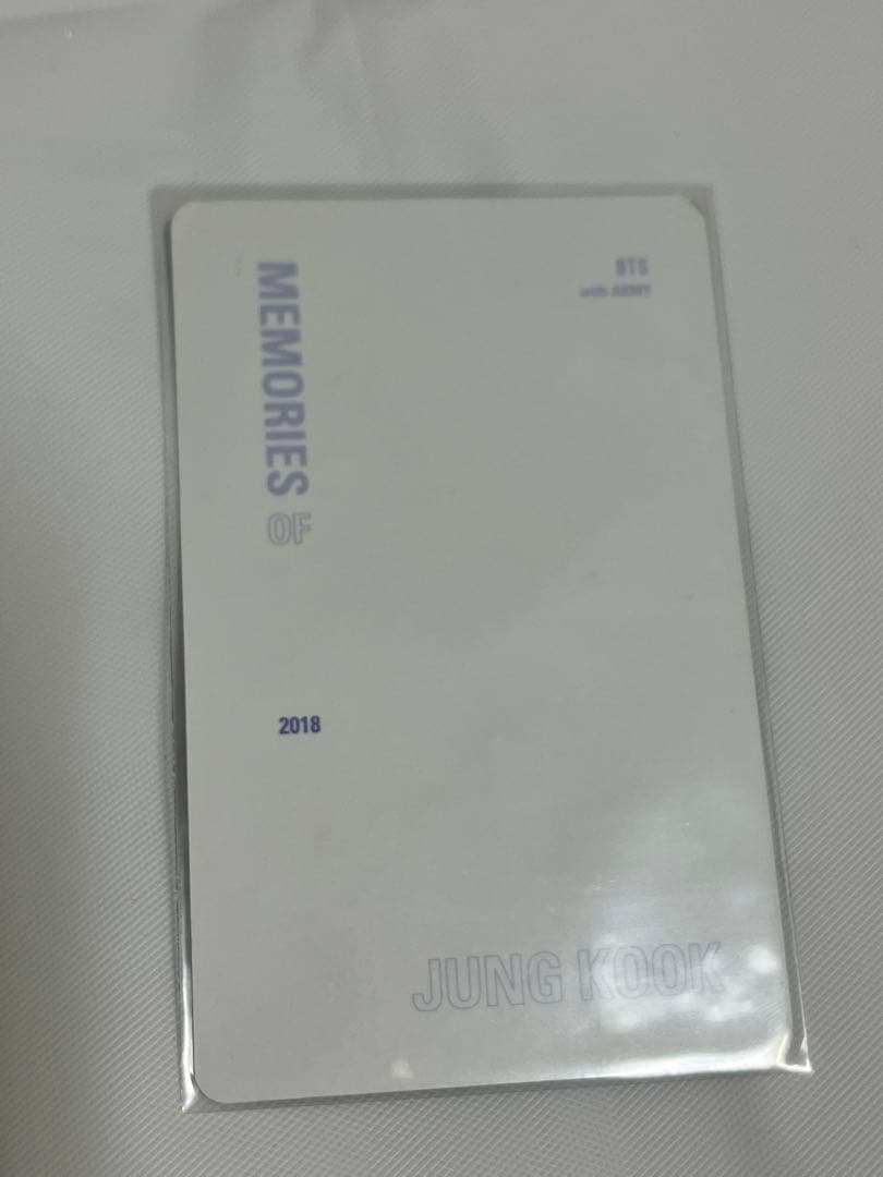 BTS 2018メモリーズ Memories ジョングク トレカ
