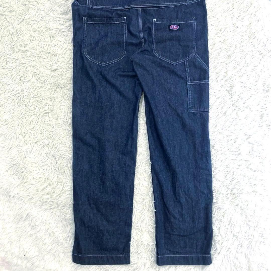 Snap-on　stp　ツナギ　デニム　機能的　ベルトループ　ダブルジップ　M