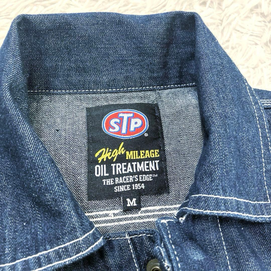 Snap-on　stp　ツナギ　デニム　機能的　ベルトループ　ダブルジップ　M