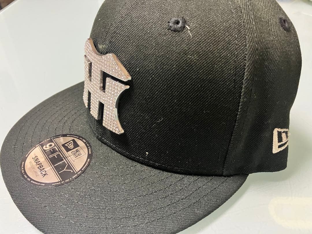 値下げ★未使用★阪神タイガース×ニューエラ9FIFTYブラック ストーン装飾