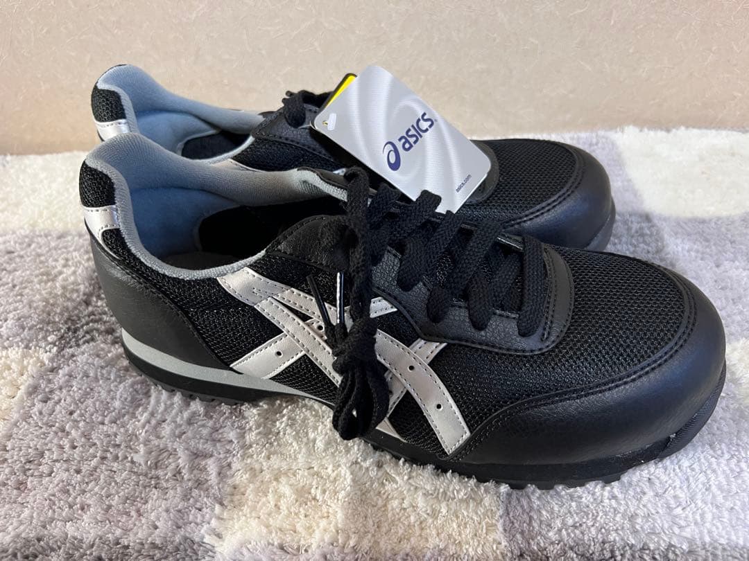asics 安全靴 ブラック/シルバー