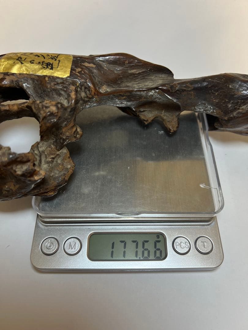 香木 伽羅 沈香 志野流 香道◆寸門多羅「池の亀」177.66g名香コレクション