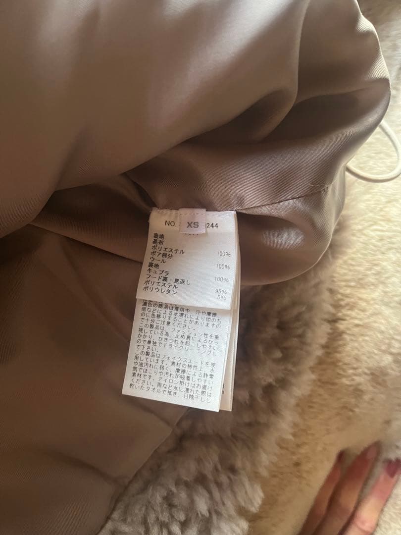 ともちゃん　Ron Herman ボアフーディーブルゾン