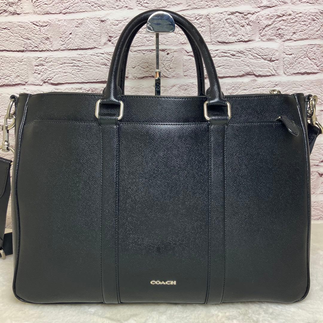 コーチ✨メトロポリタン 2way ３室 A4 ビジネスバッグ サフィアーノレザー