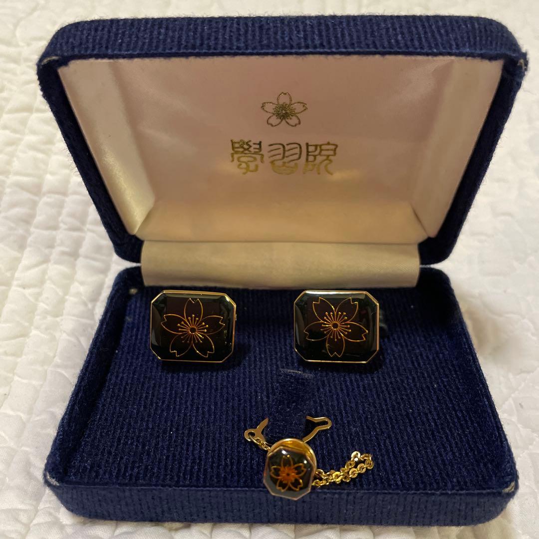 学習院 桜　さくら　ネクタイピン カフス