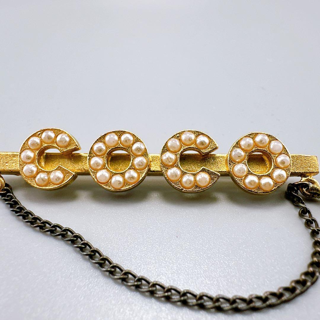 ⭐️美品⭐️CHANEL ブローチ coco パール調 スイング ココマーク