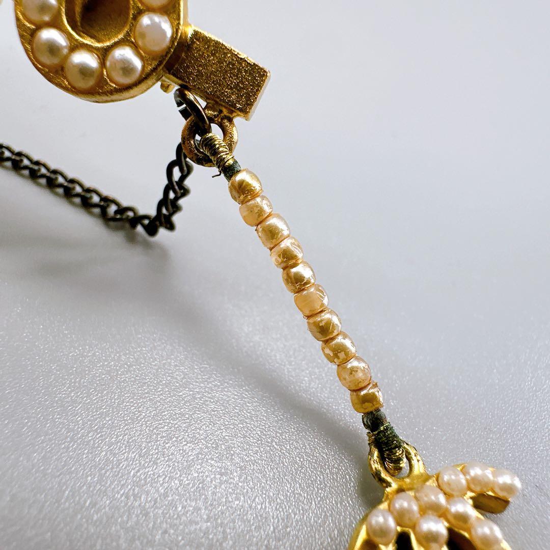 ⭐️美品⭐️CHANEL ブローチ coco パール調 スイング ココマーク