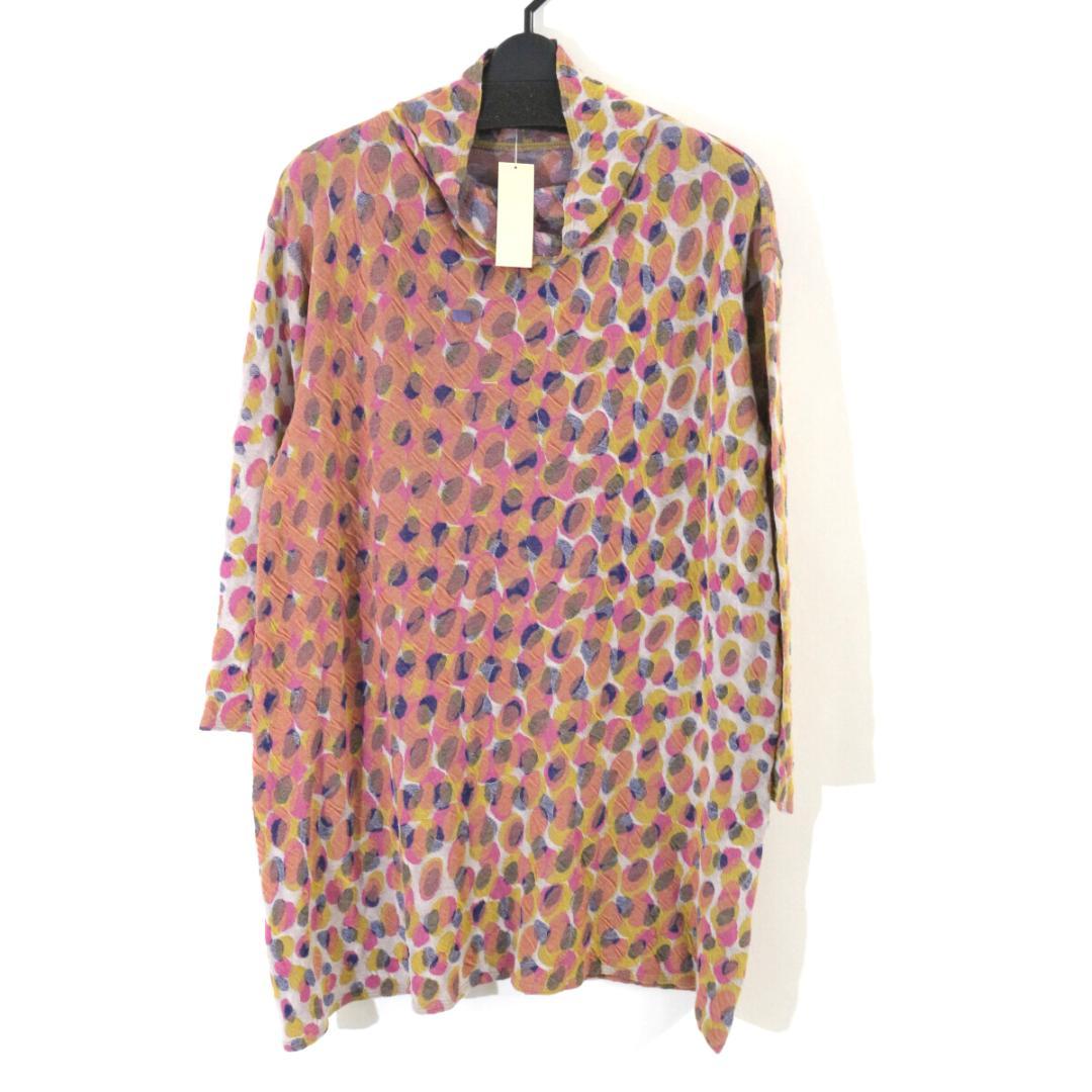 ヨーガンレール 15AW オーバルジャカードオフタートルニットチュニック