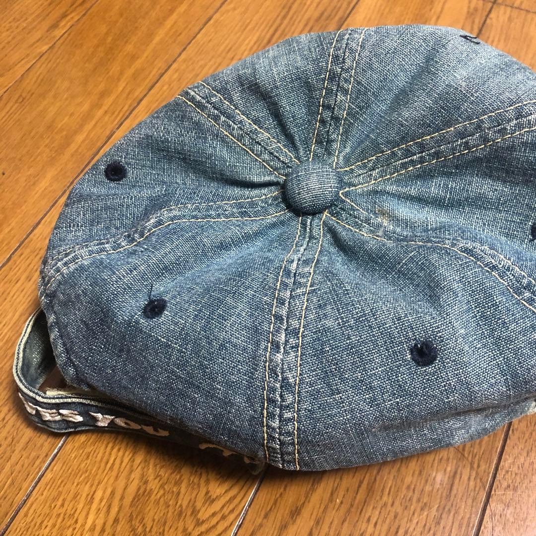 デニム イエローロゴ ベースボールキャップ