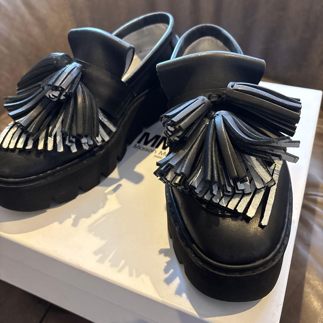 Maison Margiela フリンジローファー ブラック36サイズ