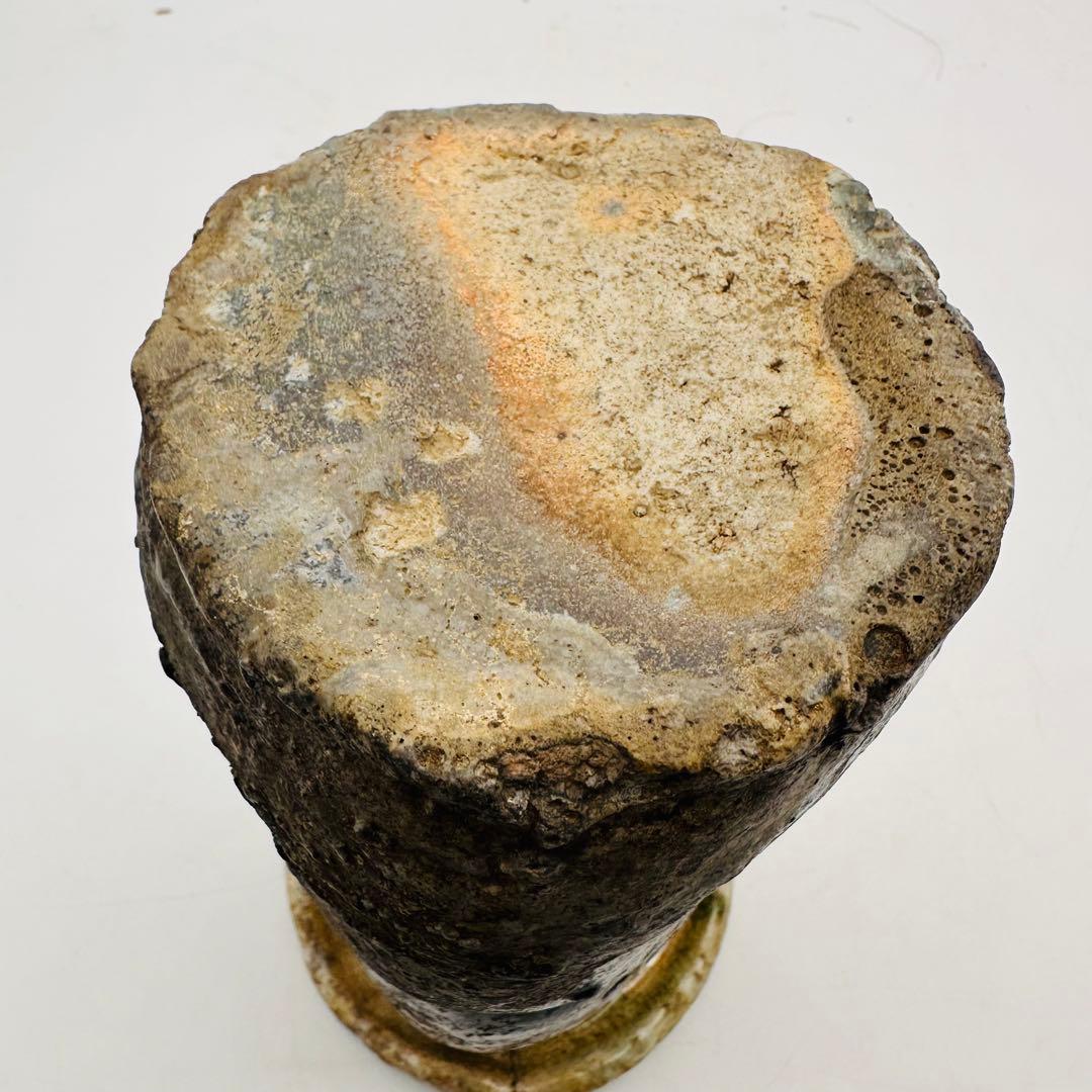 T 時代物　信楽焼　花瓶　花入　置き物　唐津 置物　茶道具　茶器