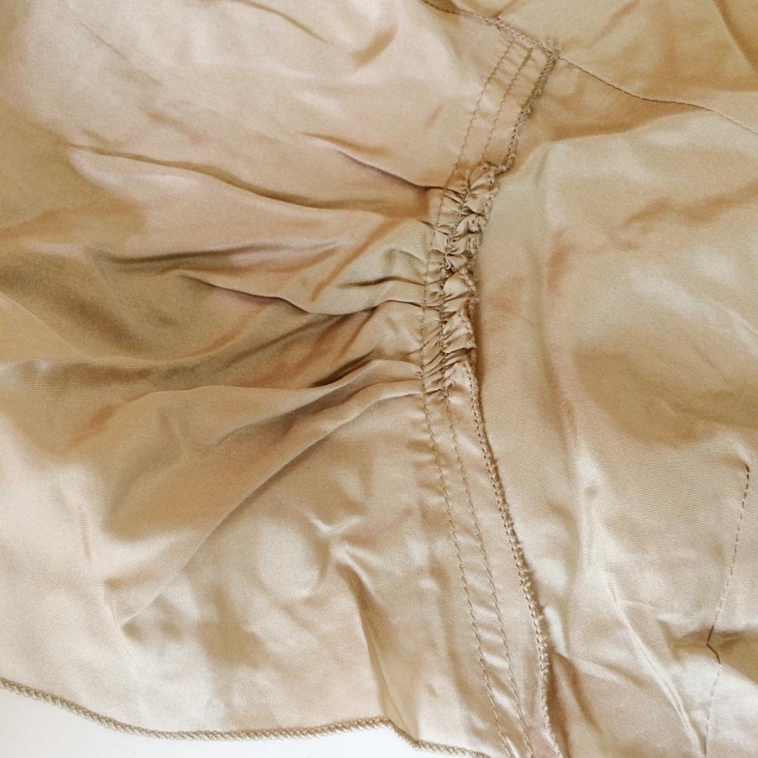 PRADA シルク ワンピース ベージュ サイズ40 イタリア製 半袖 プラダ