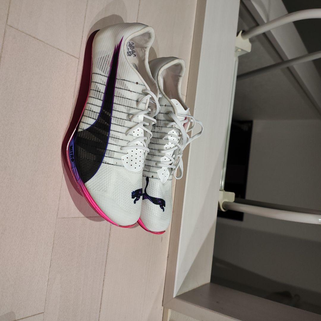 1*様 Puma スパイクシューズ ホワイト/ブラック/ピンク