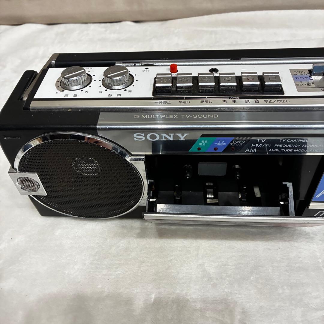 実働確認済 美品 SONY CFS-W80 ラジカセ 昭和 レトロ