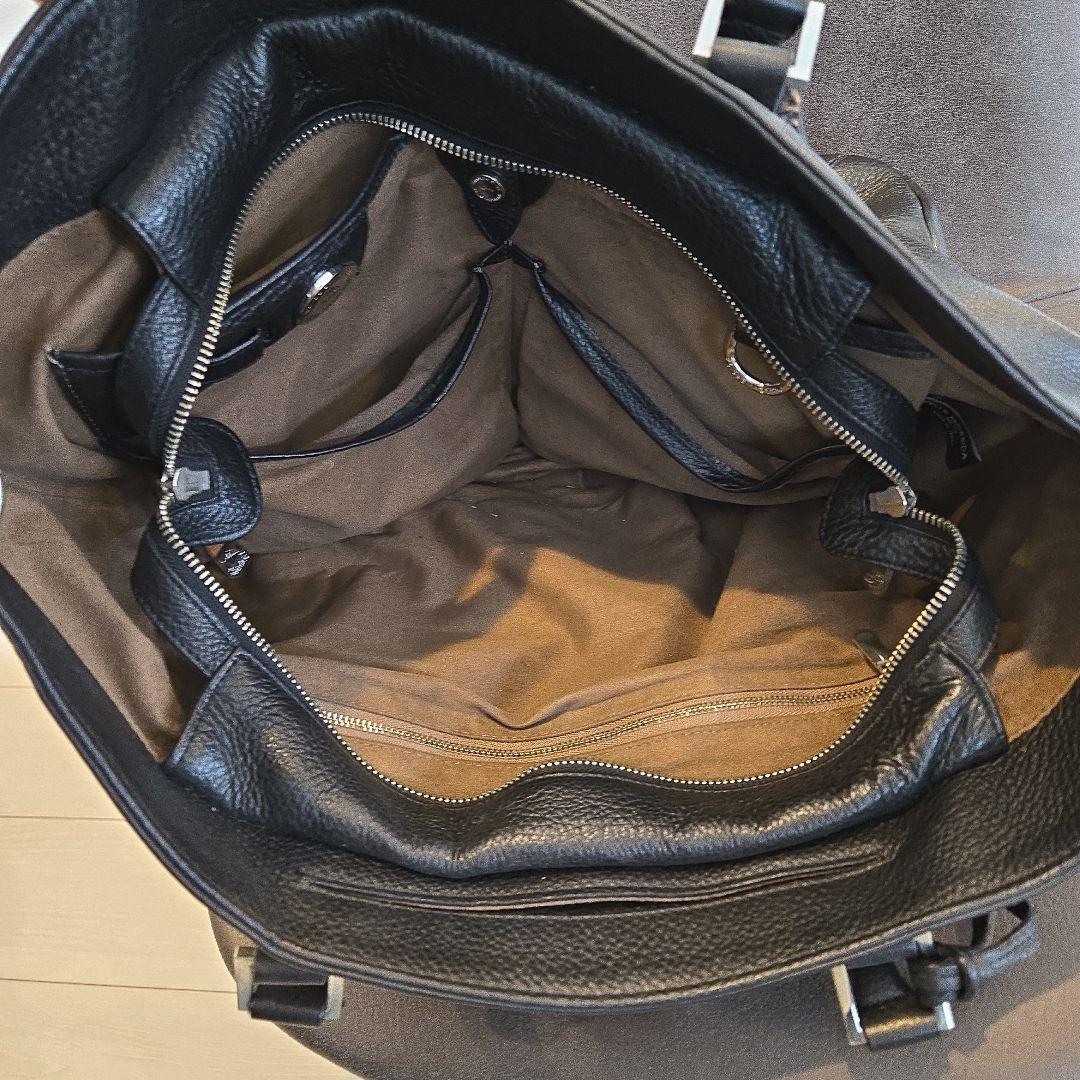 PELLE MORBIDA ビジネスバッグ ブラックレザー