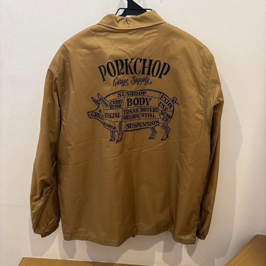 PORKCHOP ナイロンジャケット M ベージュ