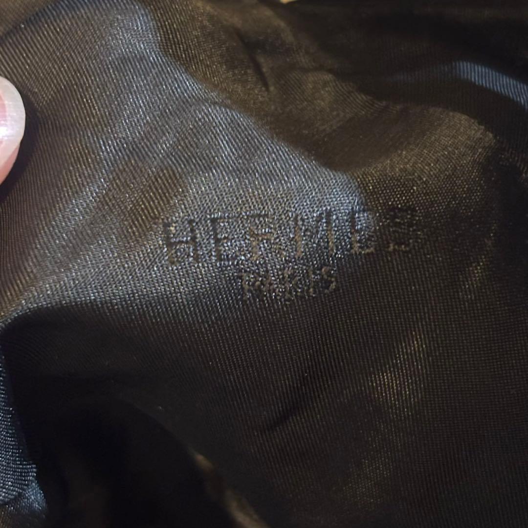 T*a様 HERMES エルメス コーデュロイ キャップ ブラック ロゴ刺繍