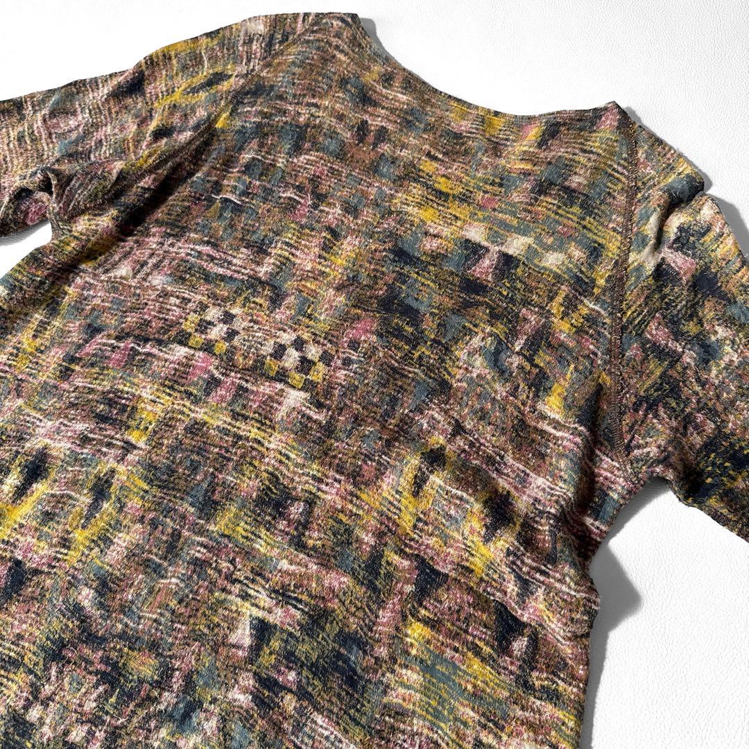 ヨーガンレール チュニック aライン ジャガード 総柄 綿 コットン M