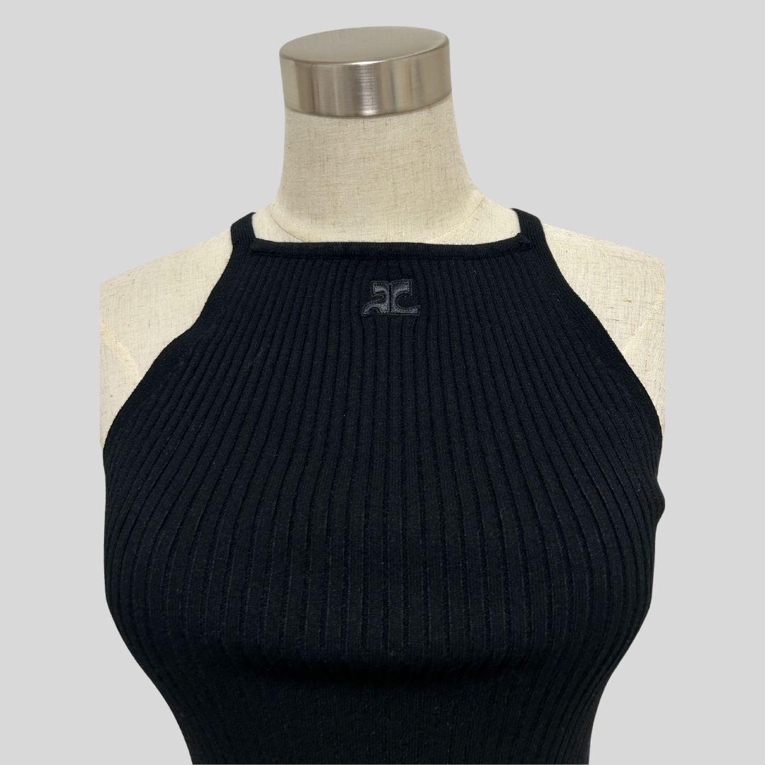 新品Mサイズ【クレージュ】Courregesロゴタンクトップ