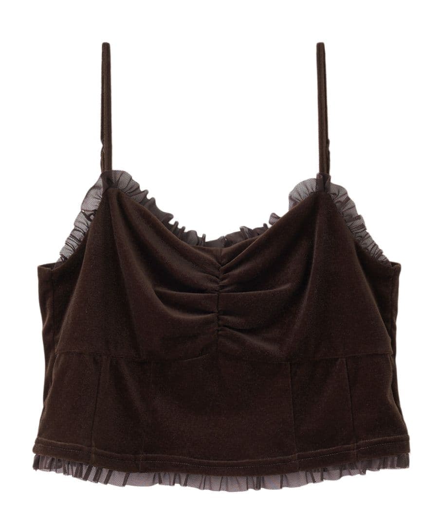 【完売入手困難】 ココディール 新品タグ付　ベロアビスチェキャミソール ブラウン